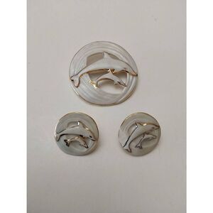 Brooch and Earrings Set 3 pc